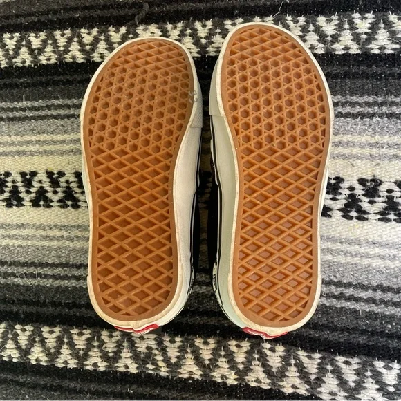 Vans Womens Size 8 Black and White Checkered Slip-On Sneakers - Picture 3 of 4